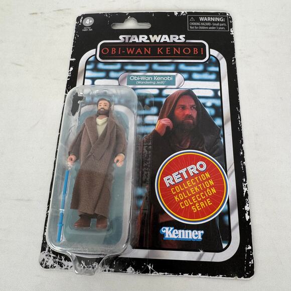 5 for $25| Hasbro Star Wars Retro Collection Obi-Wan Kenobi Action Figure - Picture 3 of 5